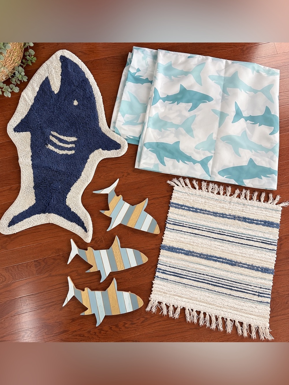 Shark Bathroom Decor Bundle | Coastal Kids’ Bathroom
